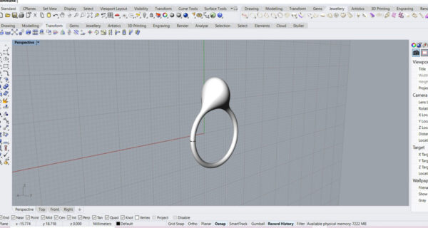 3d Modeling online σεμιναρια μαθηματα σχεδιου κοσμηματος 3d